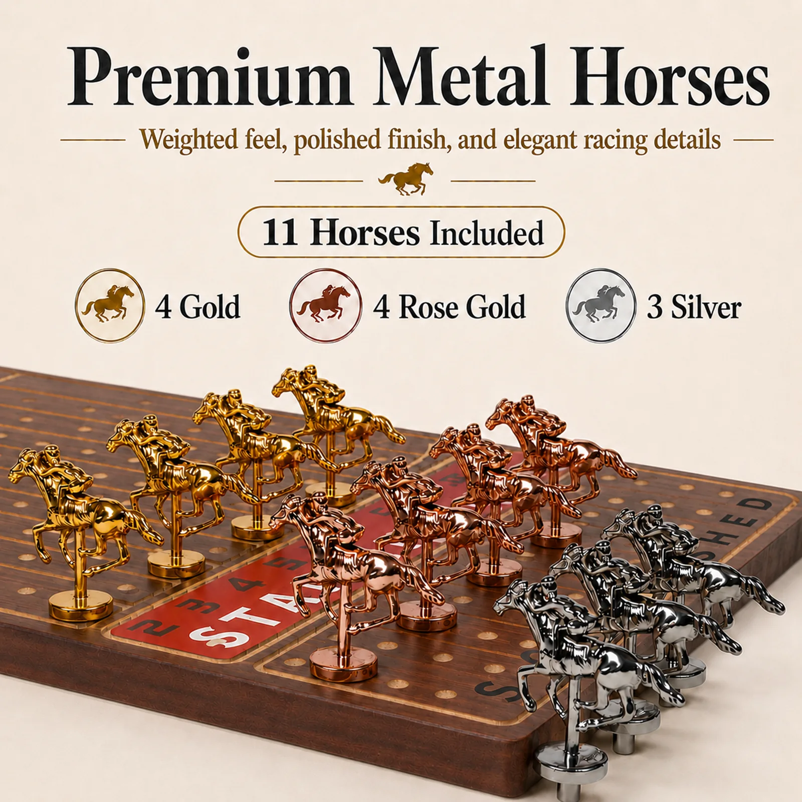Metal horse pieces